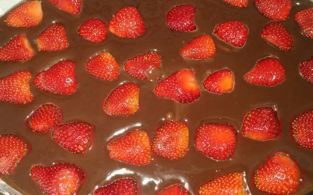 Torta Gelada de Morango