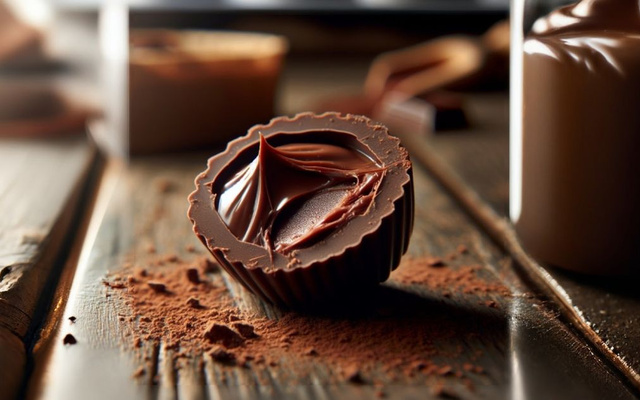 Bombom recheado com brigadeiro