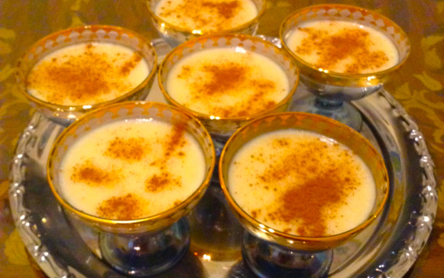 Arroz doce com leite condensado e coco