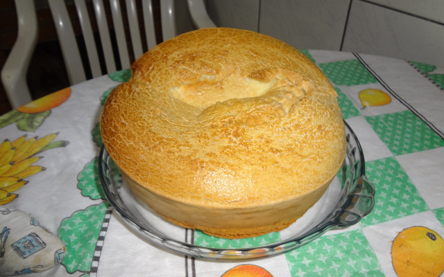 Pão de queijo em fôrma de pudim