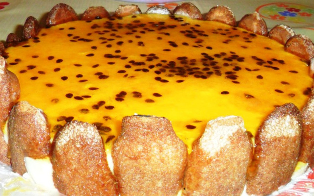 Pavê mousse de maracujá