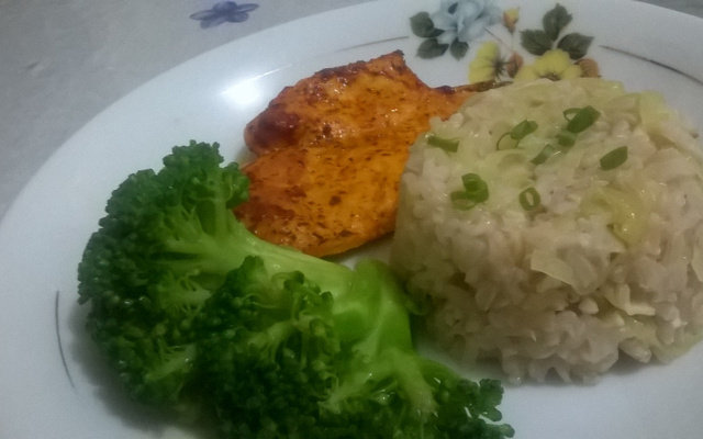 Risoto de alho-poró