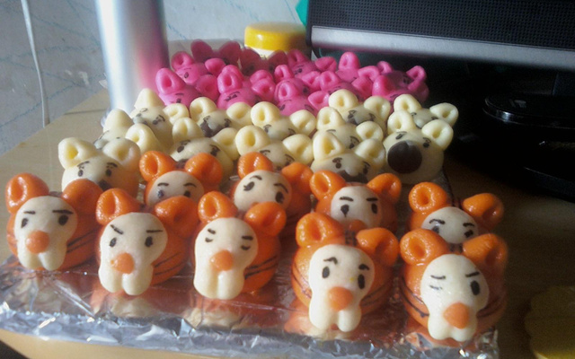 Doce de leite em pó moldado