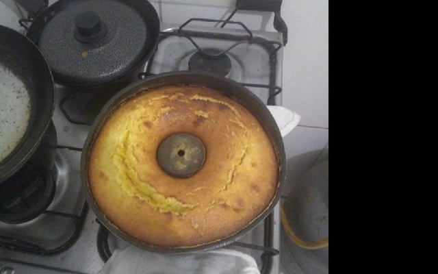 Bolo de flocão de milho