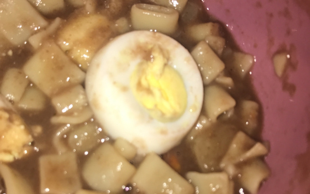 Sopa de feijão com macarrão