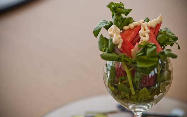 Salada Verde com Kani - Kama