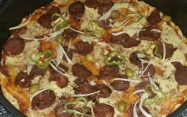 Massa de pizza com fermento de bolo