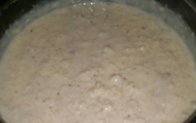 Arroz doce com coco e paçoca
