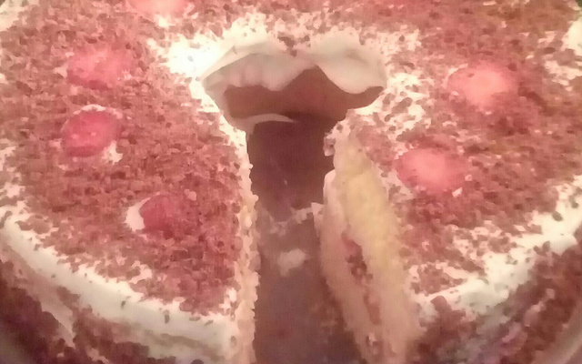 Bolo tentação de morango