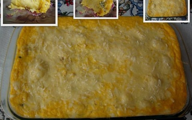 Bolo salgado de milho verde recheado (Lúcio Cezar)