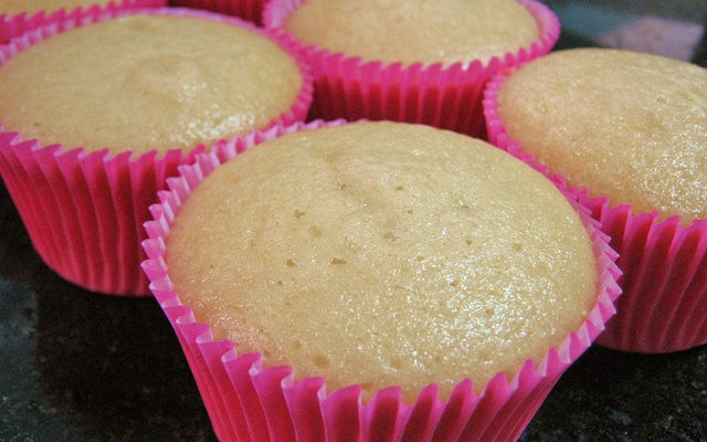 Massa de cupcake de baunilha