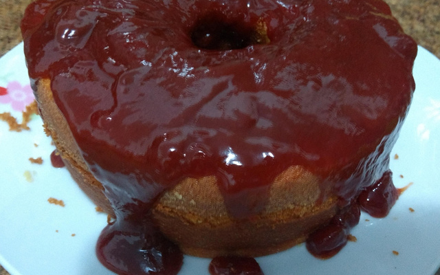 Bolo de fubá molhadinho