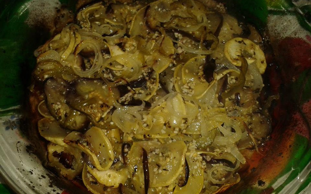 Berinjela e abobrinha ao forno