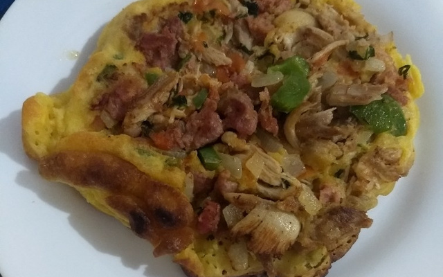 Omelete simples e gostoso