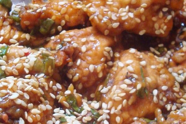 Frango ao molho de laranja chinês