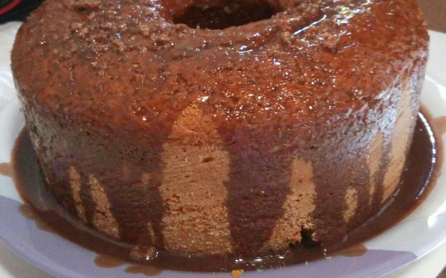 Bolo de cenoura no liqüidificador