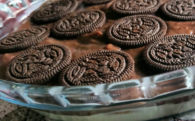 Pavê simples de biscoito maizena