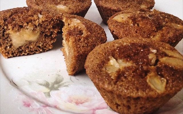 Cupcake de banana funcional