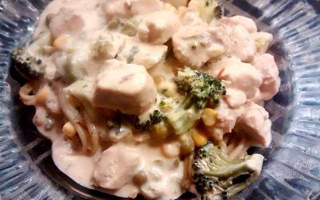 Frango com brócolis