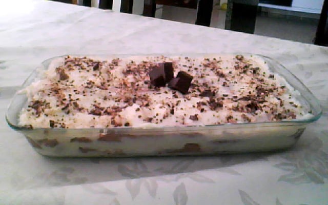 Pavê de bolacha champagne