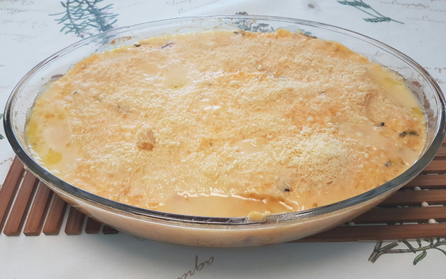 Escondidinho de tilápia com abóbora