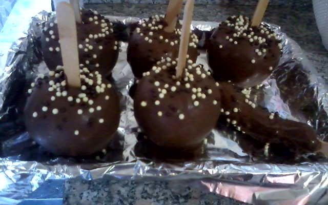 Maçã de chocolate