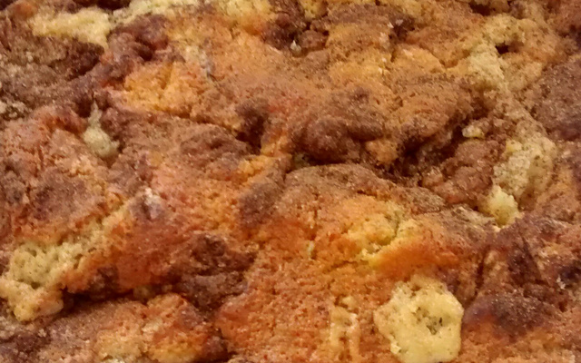 Torta de banana com  farofa