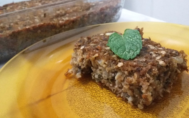 Quibe de assadeira vegano (berinjela)