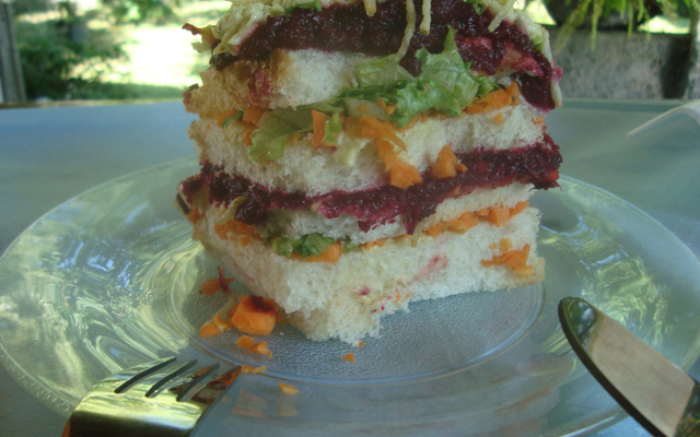 Bolo salgado de frango