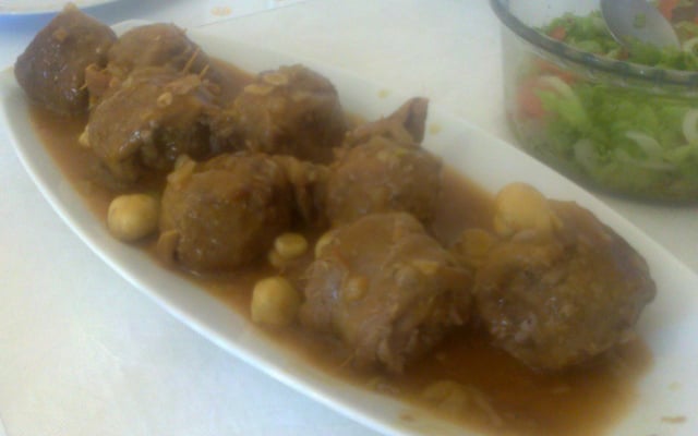 Bife a rolê com champignon