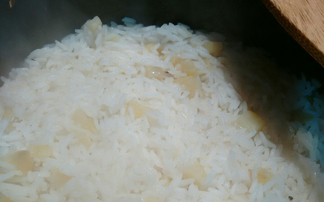 Arroz com batata doce