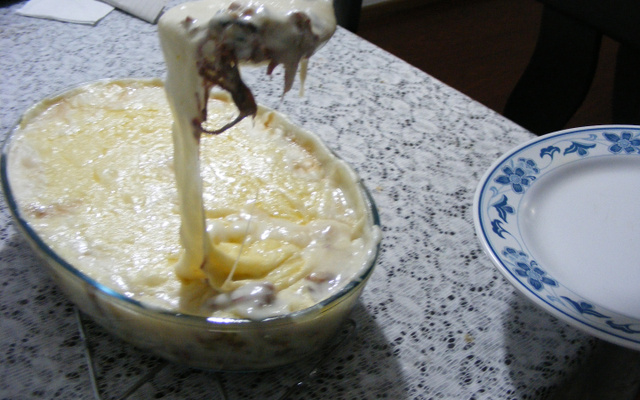 Escondidinho de carne seca com requeijão