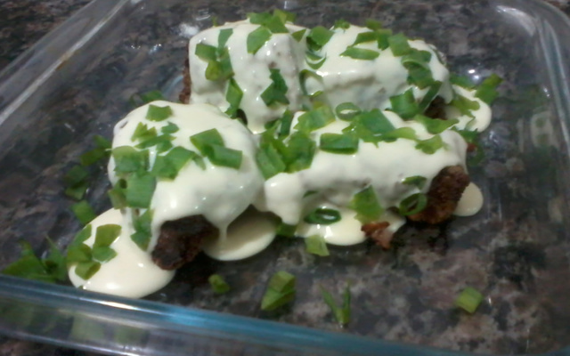 Filé mignon à milanesa com requeijão