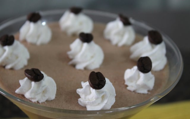 Mousse de cappuccino – sobremesa de inverno