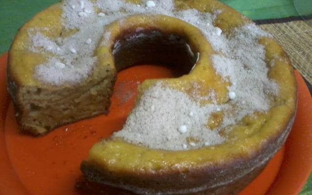 Bolo de maçã com banana