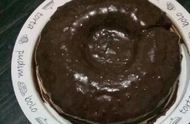 Bolo de chocolate sem ovos