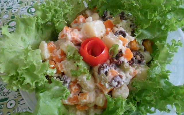 Salada de maionese de Natal