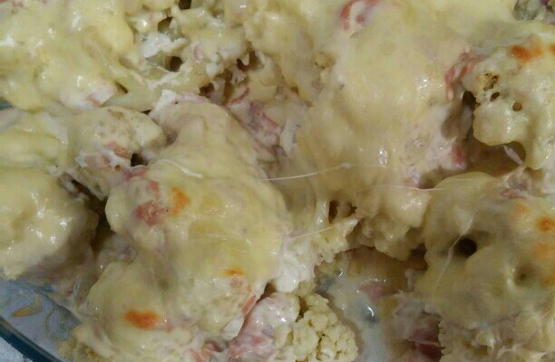 Couve-flor gratinada