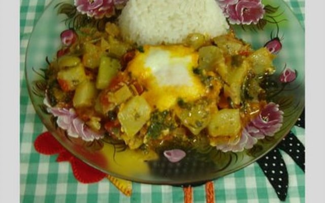 Moquequinha de chuchu com ovos