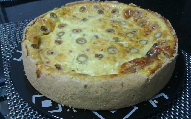 Quiche fácil de queijo e cebola