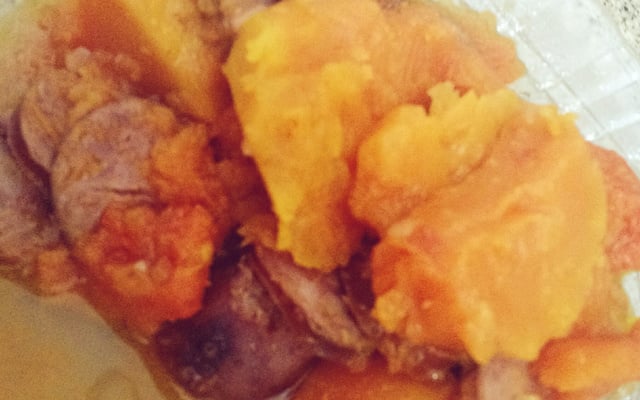 Lingüiça com abóbora