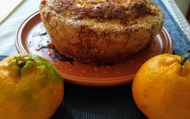 Bolo de mexerica ponkan