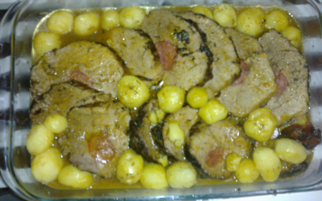 Lagarto ao molho balsâmico