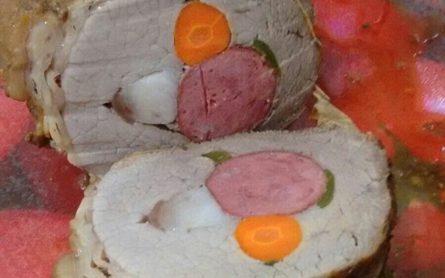 Lagarto recheado à moda da casa