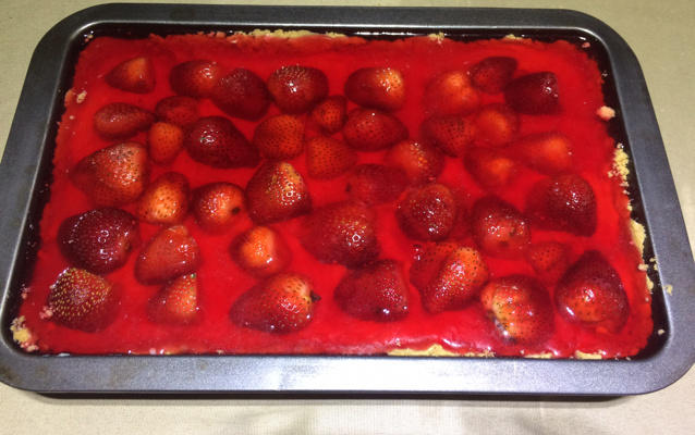 Torta fácil de morango