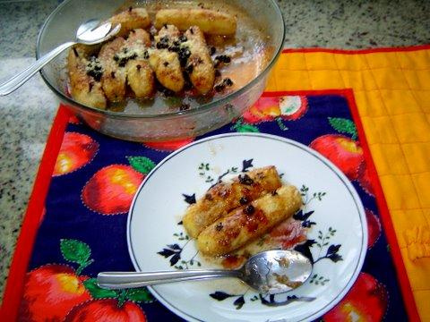 Bananas ao forno