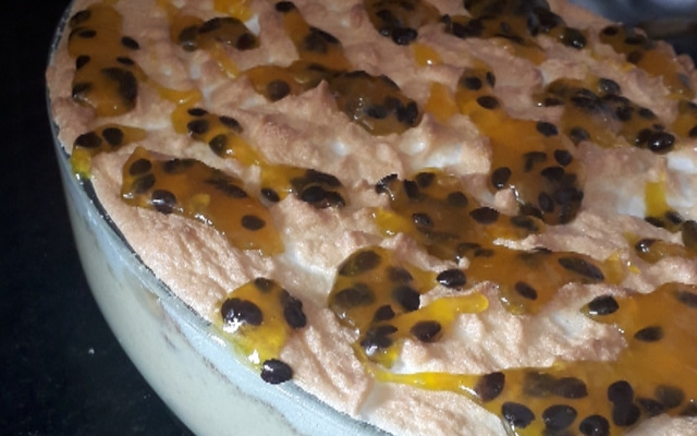 Pavê mousse de maracujá