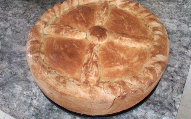 Torta de frango com massa podre