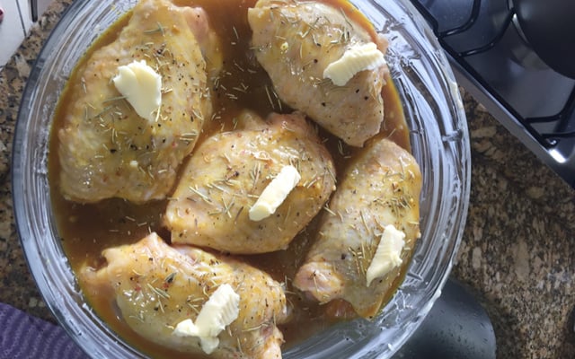 Frango ao mel e mostarda