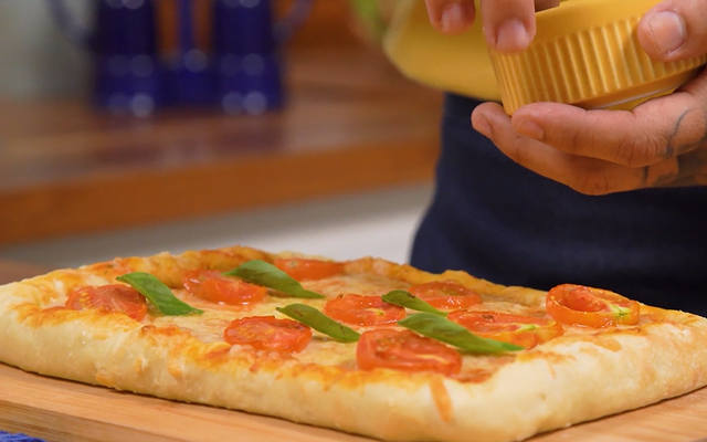 Pizza quadrada da Marron